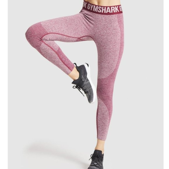 Gymshark Flex Leggings Mid-Rise Seamless Claret